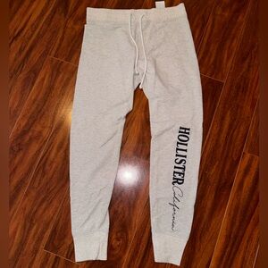 Hollister Gray Track Pants Soft Cotton Blend